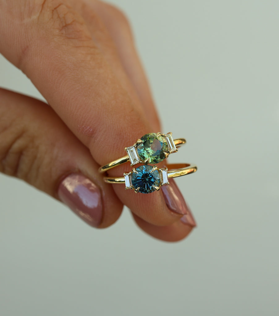 Perla Blue Sapphire Ring - Rosedale Jewelry