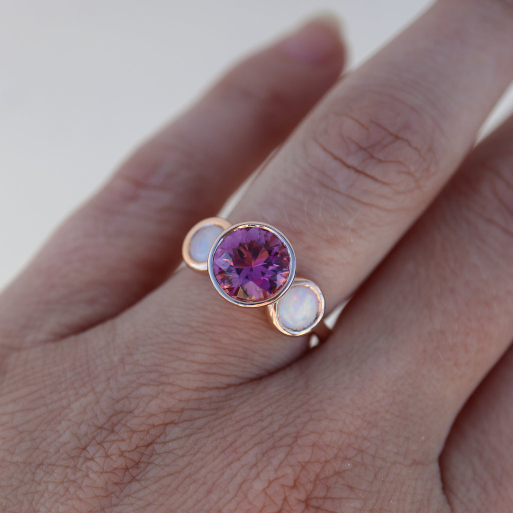 Greta Tourmaline Opal Ring– Rosedale Jewelry